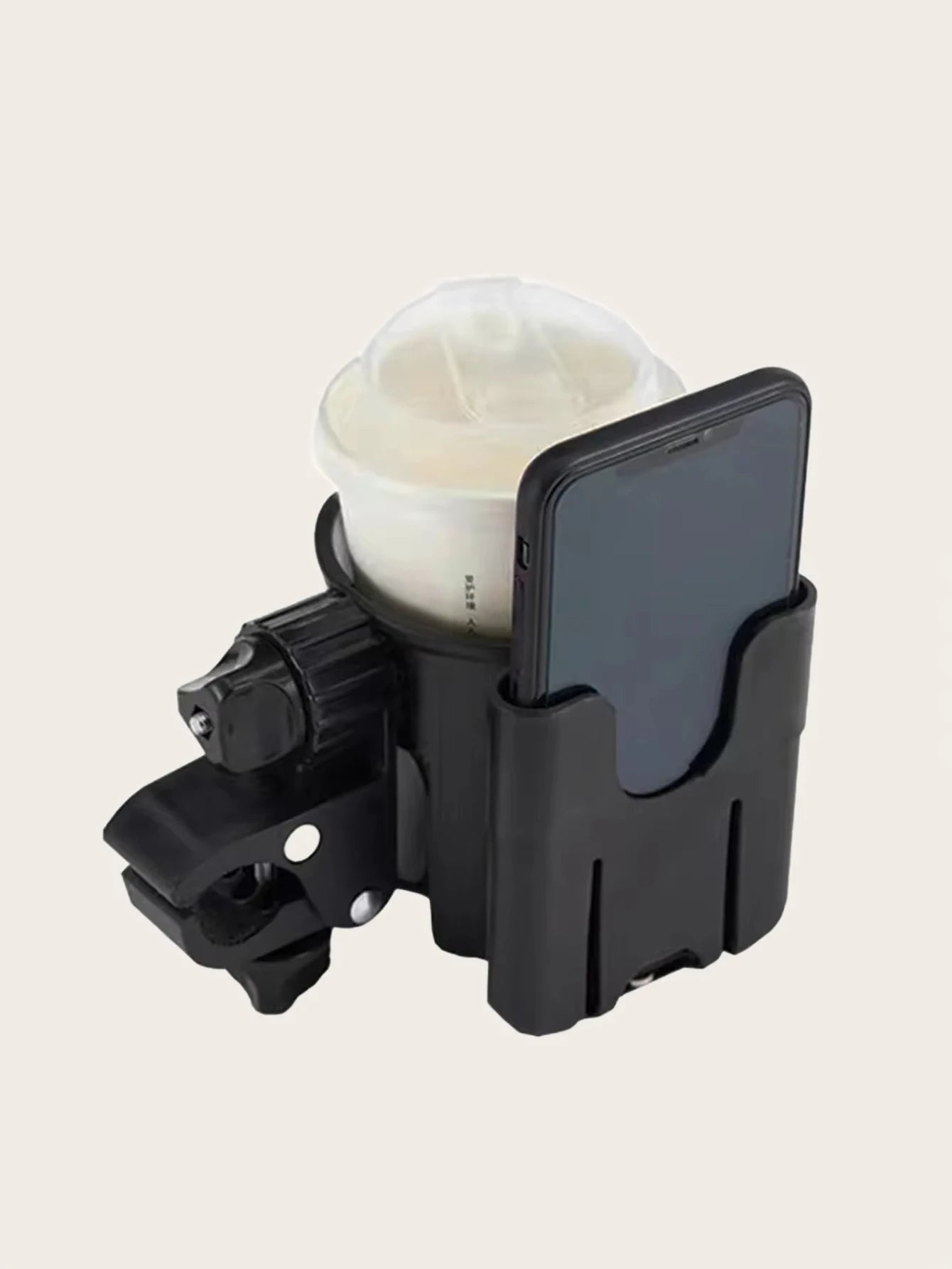 2-in-1 Universal Stroller Cup Holder with Phone Slot