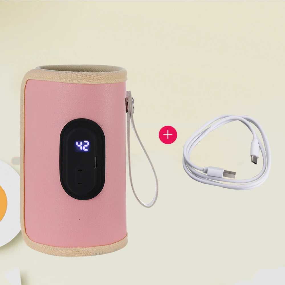 Portable Baby Milk Warmer – USB Powered & Temperature Display