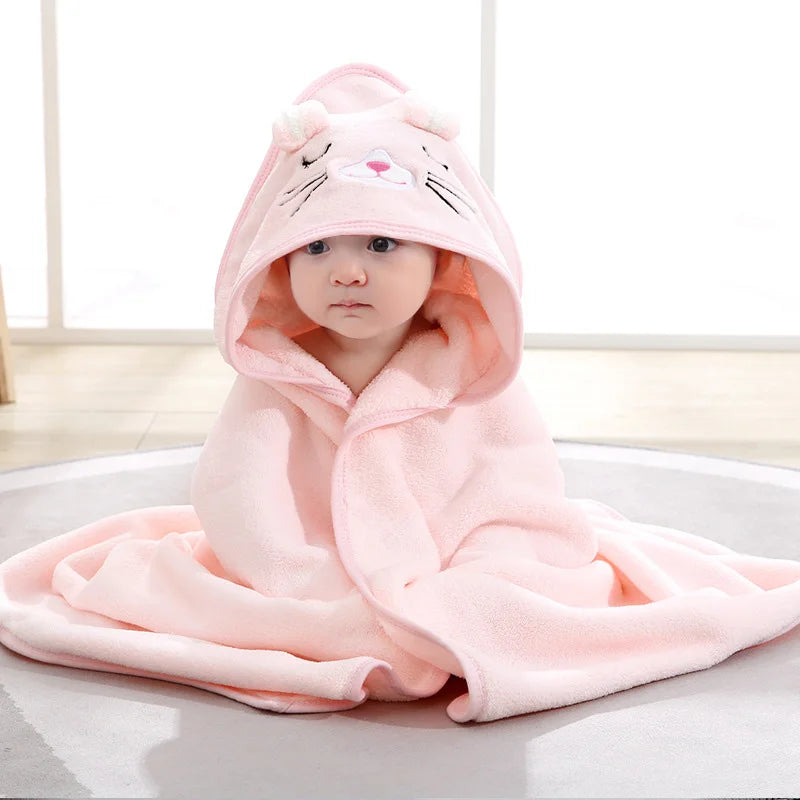Cozy Critter Baby Hooded Towel Soft & Snuggly