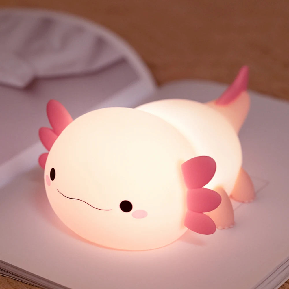 Cute Duck & Capybara Night Light – Soft Silicone Nursery Lamp