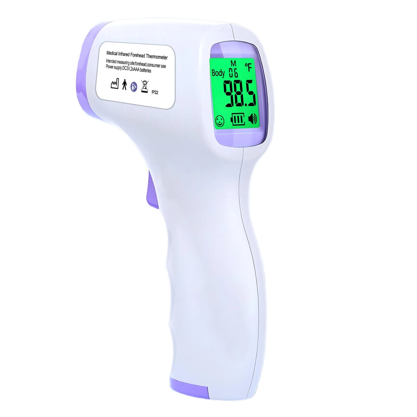 Infrared Digital Baby Thermometer – Touch-Free with Color Display