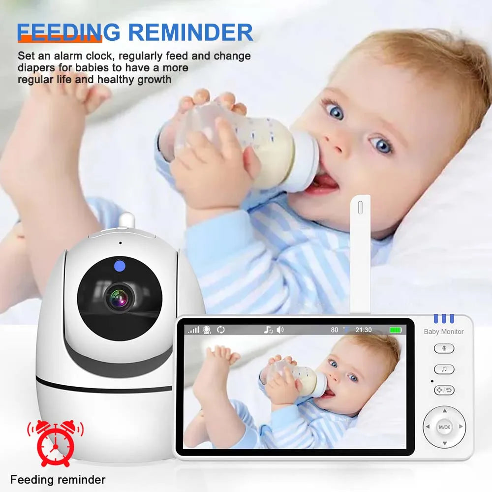 SmartVision™ 5-Inch Baby Monitor with Night Vision & Temperature Sensor