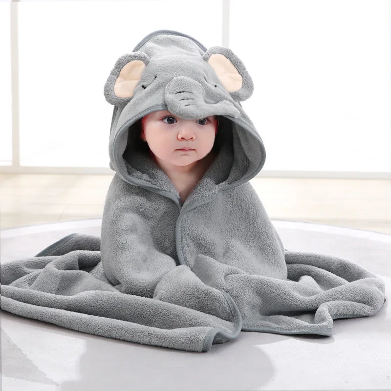 Cozy Critter Baby Hooded Towel Soft & Snuggly