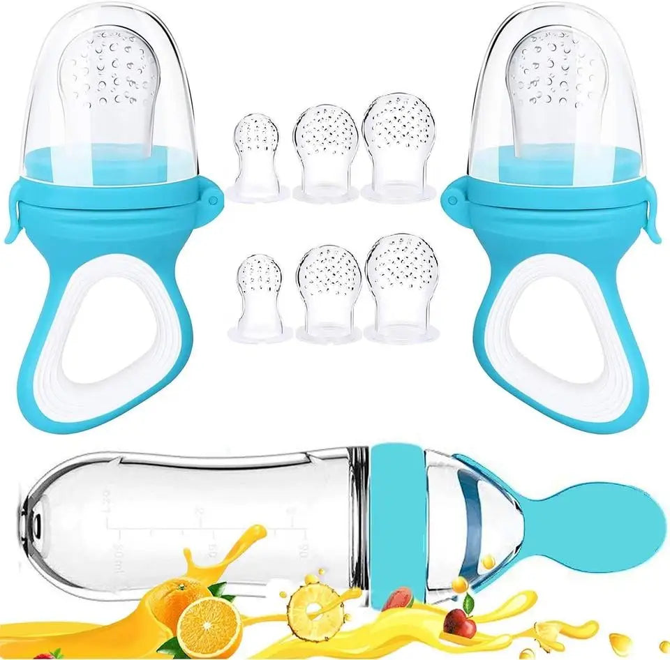Squeeze & Feed Baby Training Set β Pacifier, Spoon & Storage Nipples