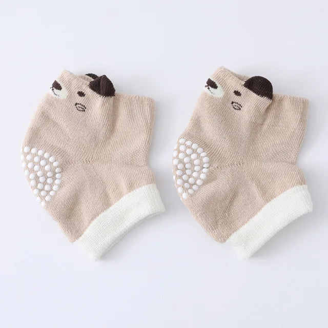 0-3 Years Cotton Baby Knee Pad Girls Boys Anti-slip Knee Pads Newborn Protector Crawling Elbow Cushion Kid Leging Kneecaps