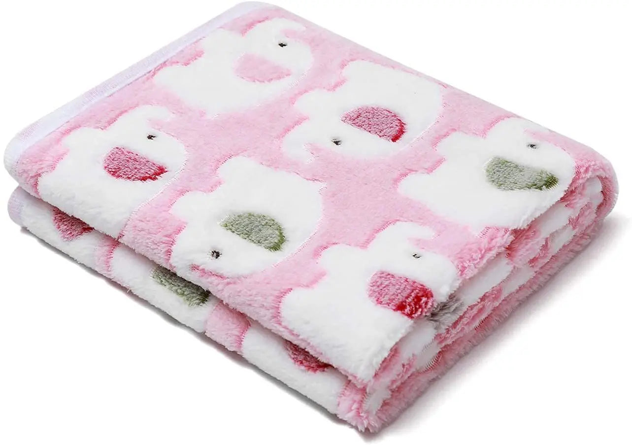 SnuggleSoft™ Elephant Baby Blanket – Plush, Warm & Stroller-Ready