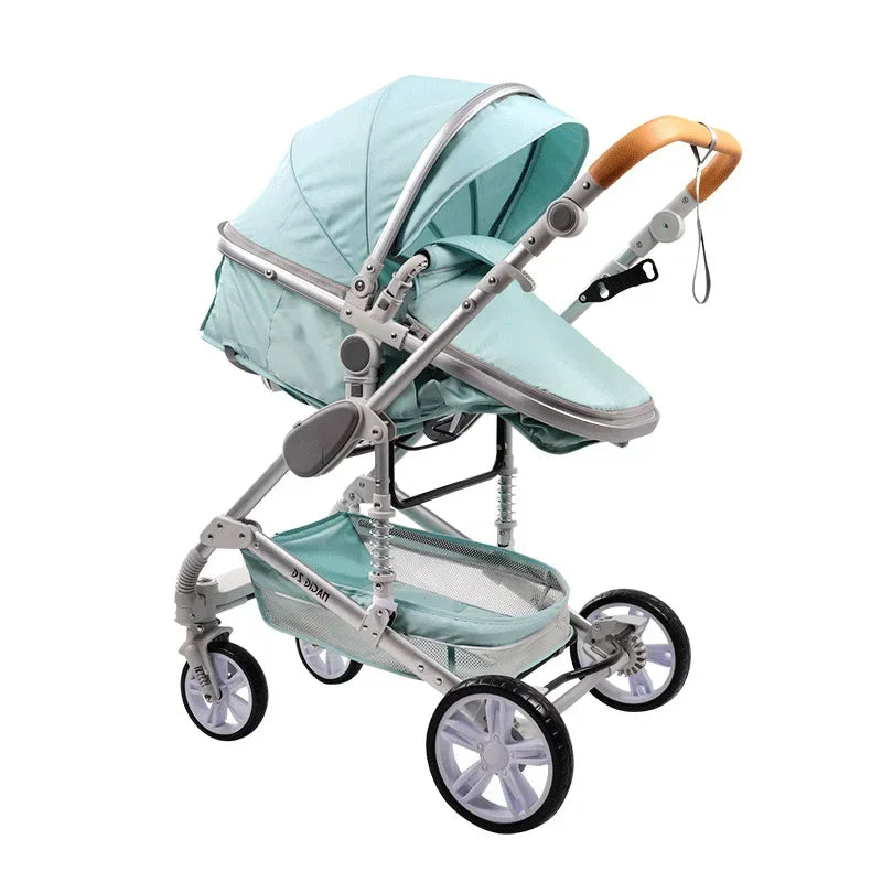 3-in-1 Luxury Baby Stroller with Car Seat – Foldable & Lightweight Travel System