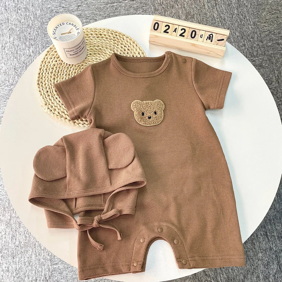 Bear Hugs Baby Romper Set â 2 Colors