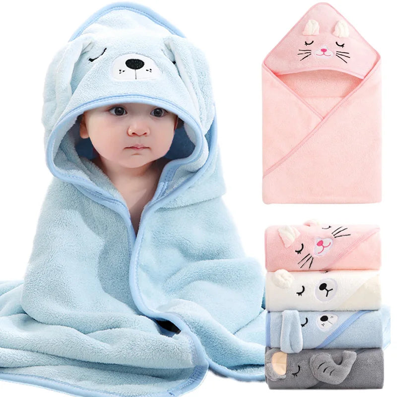 Cozy Critter Baby Hooded Towel Soft & Snuggly