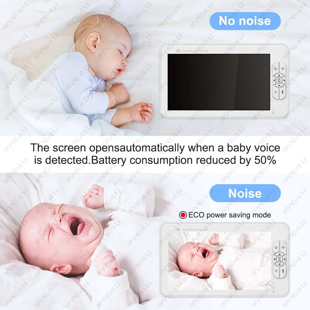 SmartVision™ 5-Inch Baby Monitor with Night Vision & Temperature Sensor