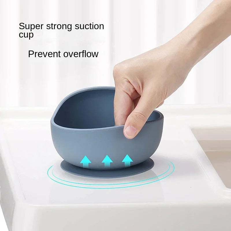 Premium Silicone Baby Feeding Set – BPA-Free, Suction Base, Spill-Proof