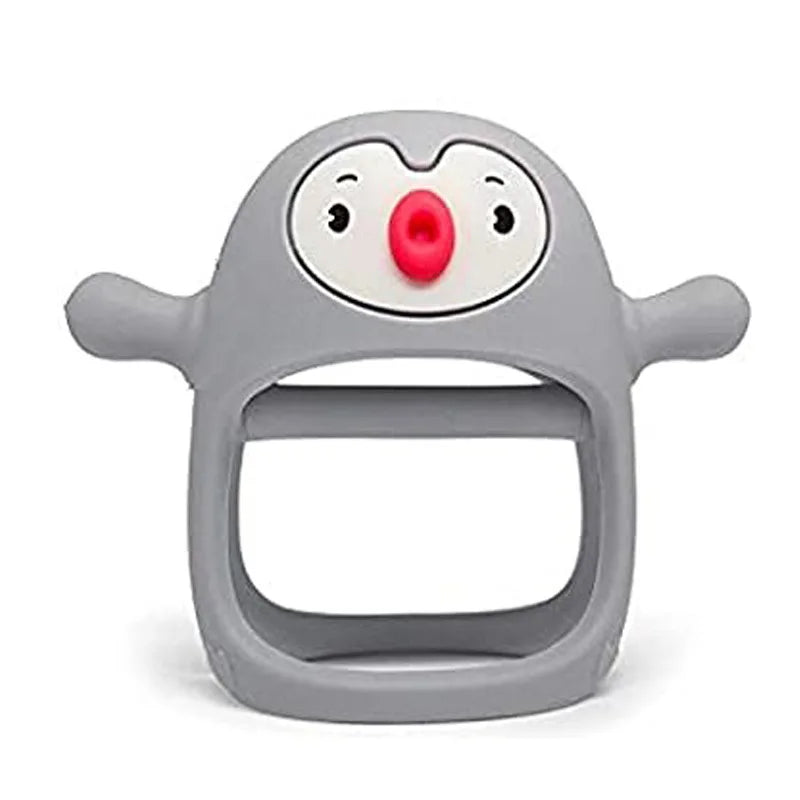 Never Drop Silicone Baby Teether with Handle – BPA-Free, Soothing & Safe