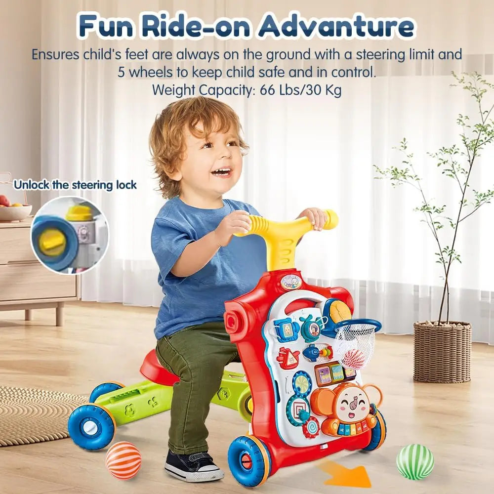Vatos 5-in-1 Baby Walker & Learning Scooter