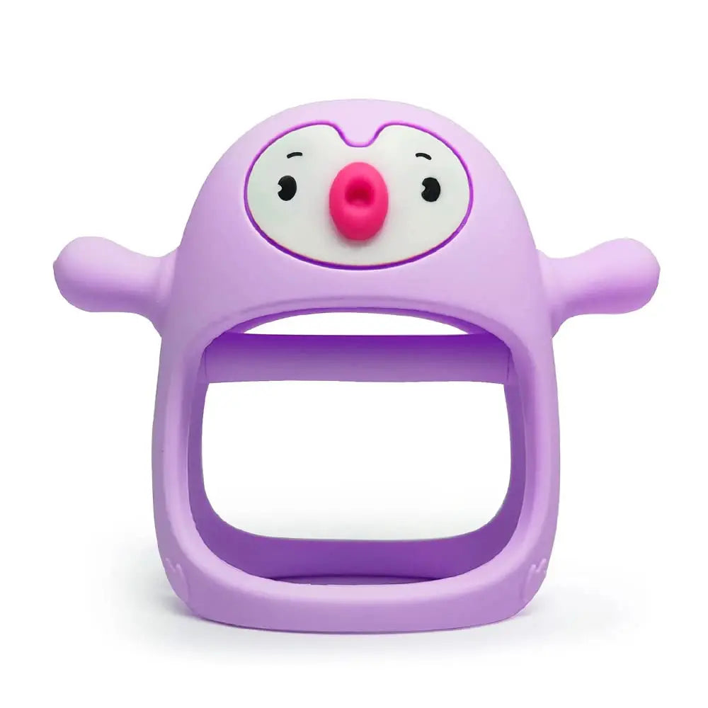 Never Drop Silicone Baby Teether with Handle – BPA-Free, Soothing & Safe