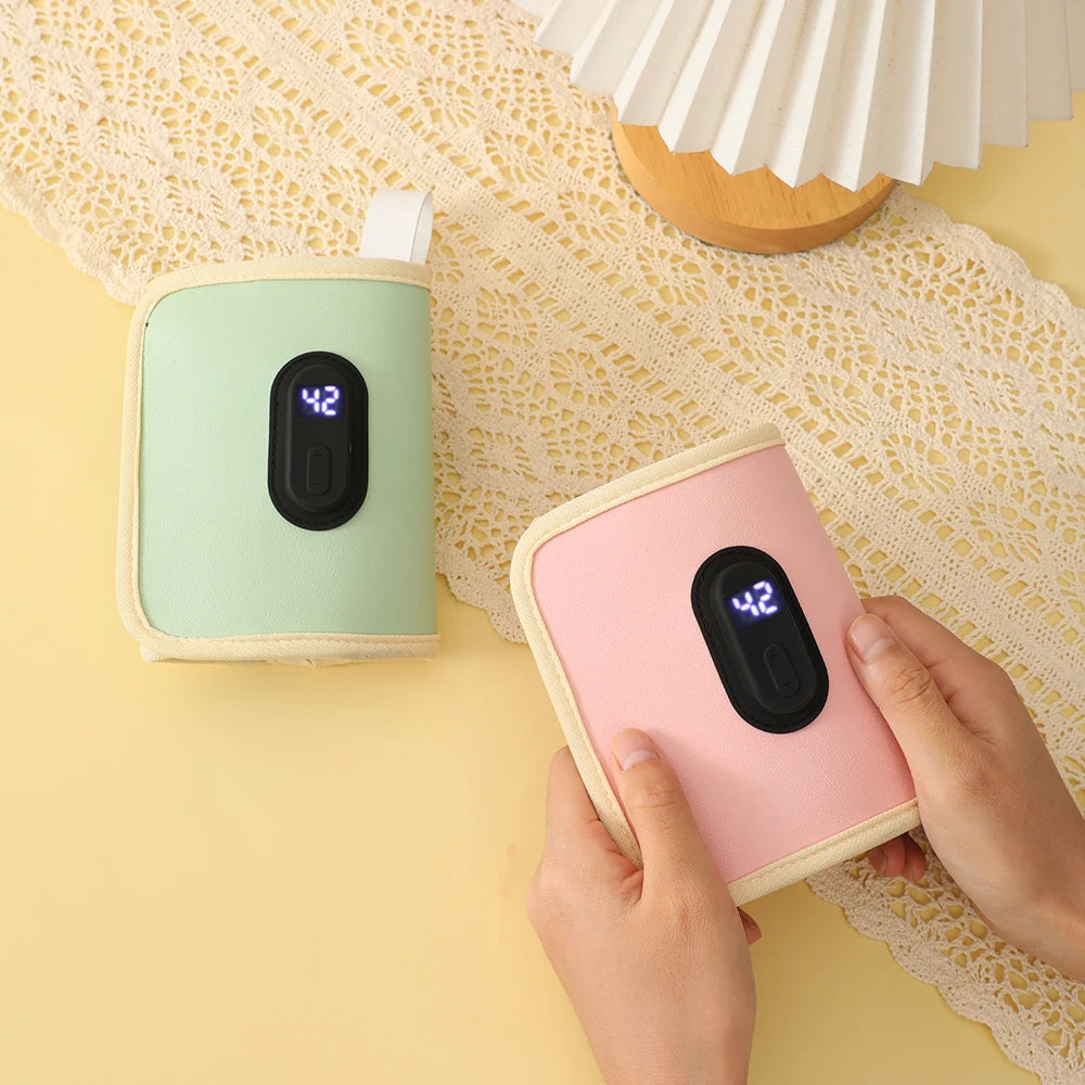 Portable Baby Milk Warmer – USB Powered & Temperature Display