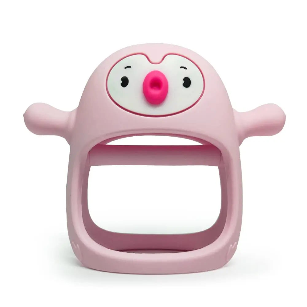 Never Drop Silicone Baby Teether with Handle – BPA-Free, Soothing & Safe