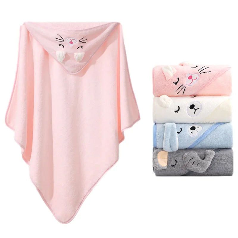 Cozy Critter Baby Hooded Towel Soft & Snuggly