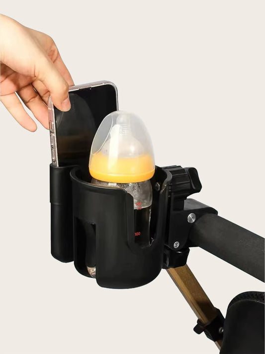 2-in-1 Universal Stroller Cup Holder with Phone Slot