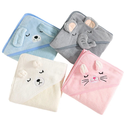 Cozy Critter Baby Hooded Towel Soft & Snuggly