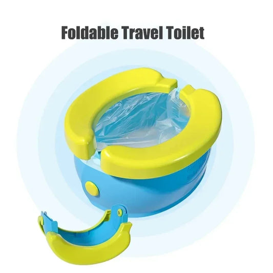 Folding Travel Potty Seat – Portable & Non-Slip with Optional Liners
