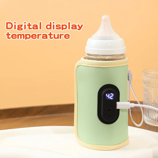 Portable Baby Milk Warmer – USB Powered & Temperature Display
