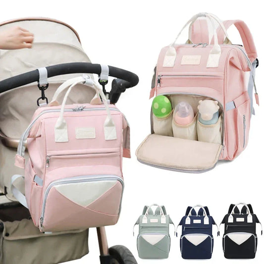 Mommy Diaper Bag with FREE Stroller Hook – Large Capacity