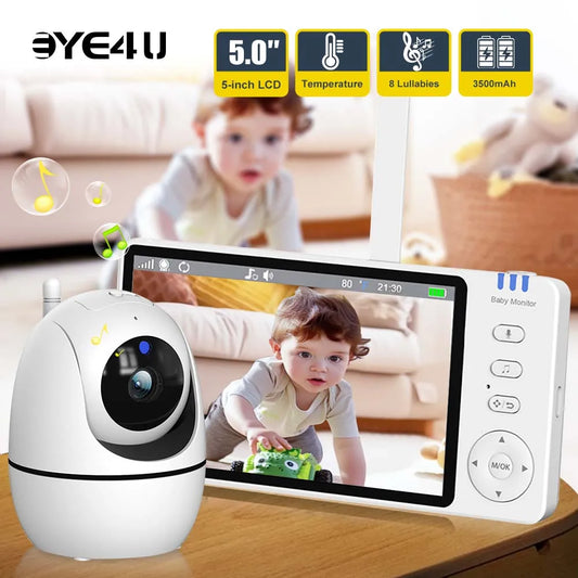 SmartVision™ 5-Inch Baby Monitor with Night Vision & Temperature Sensor