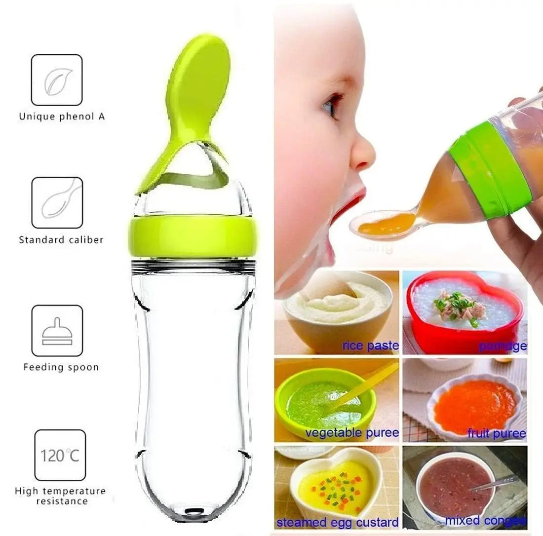 Squeeze & Feed Baby Training Set – Pacifier, Spoon & Storage Nipples